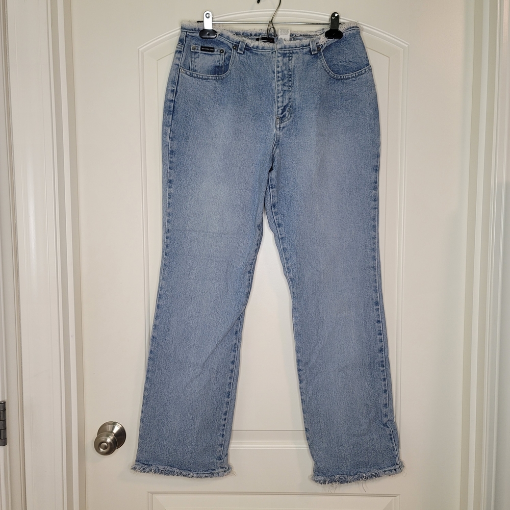 AUTHENTIC 90s-early 00s New York & Company Frayed Waist Jeans